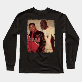 Muhammad Ali with Michael Jordan Long Sleeve T-Shirt